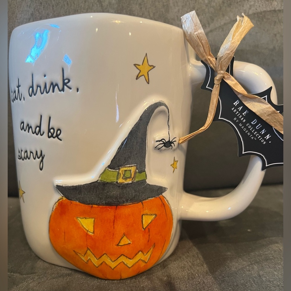 Rae Dunn Pumpkin, Halloween Mug New